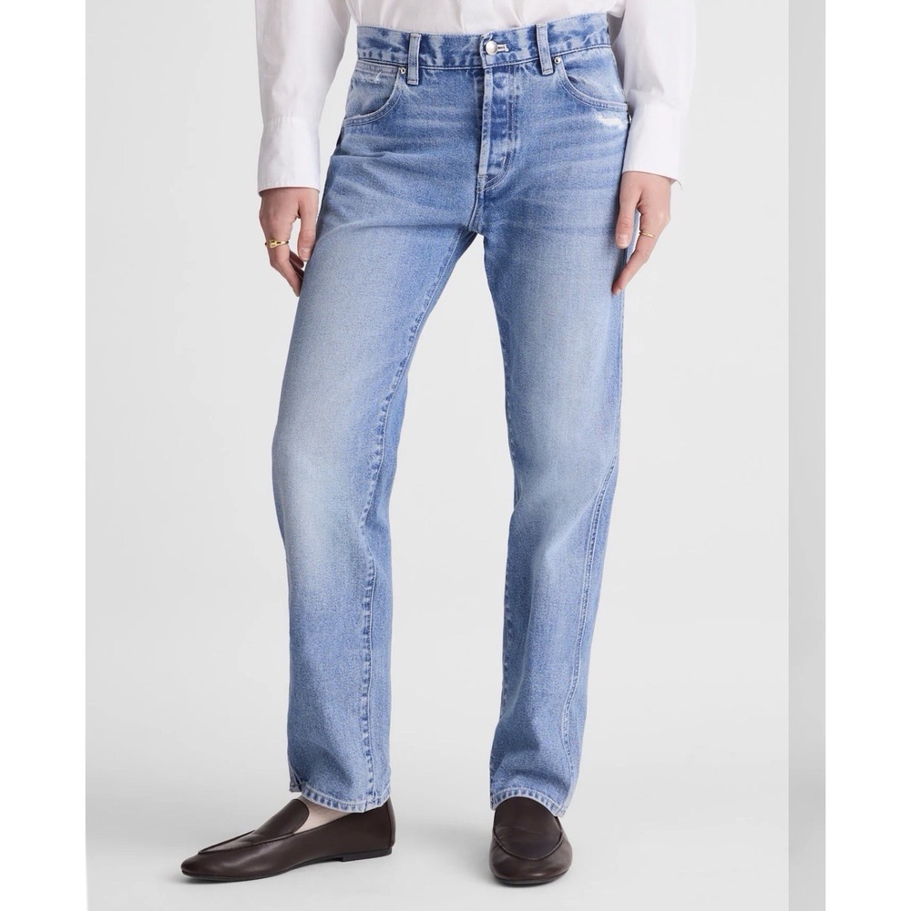 MADEWELL SIZE 29 The Dean Easy Straight Jean Lapis Rigid MZ079